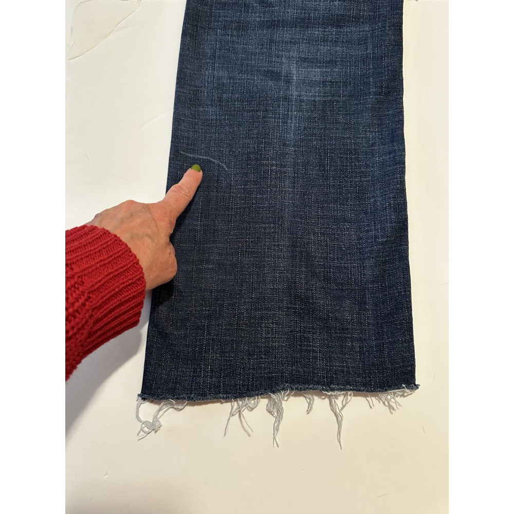 Wrangler Bootcut Jeans Raw Hem Womens 15/16 X 34 Mid-Rise Zip Distressed Denim - Picture 5 of 16